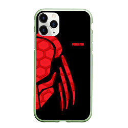 Чехол iPhone 11 Pro матовый Predator: Red Light, цвет: 3D-салатовый