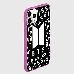 Чехол iPhone 11 Pro матовый BTS: Black Style, цвет: 3D-фиолетовый — фото 2