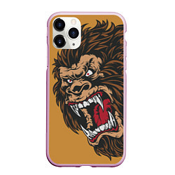 Чехол iPhone 11 Pro матовый Forest Yeti, цвет: 3D-розовый