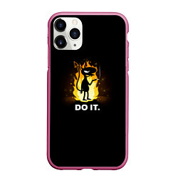 Чехол iPhone 11 Pro матовый Disenchantment: Do it, цвет: 3D-малиновый