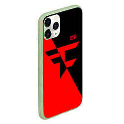 Чехол iPhone 11 Pro матовый FaZe Clan: Red & Black, цвет: 3D-салатовый — фото 2