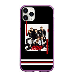 Чехол iPhone 11 Pro матовый IKON Band, цвет: 3D-фиолетовый