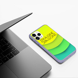 Чехол iPhone 11 Pro матовый Imagine Dragons: Lime Colour, цвет: 3D-светло-сиреневый — фото 2