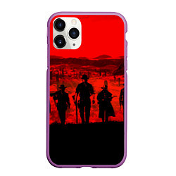 Чехол iPhone 11 Pro матовый RDR 2: Sunset, цвет: 3D-фиолетовый