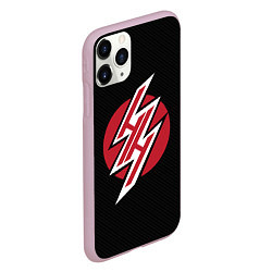 Чехол iPhone 11 Pro матовый Hentai: Black Heaven, цвет: 3D-розовый — фото 2