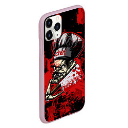 Чехол iPhone 11 Pro матовый Pudge Chef, цвет: 3D-розовый — фото 2