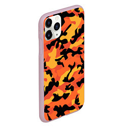 Чехол iPhone 11 Pro матовый Fashion Orange Camo, цвет: 3D-розовый — фото 2