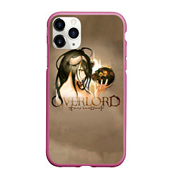 Чехол iPhone 11 Pro матовый Overlord Albedo, цвет: 3D-малиновый