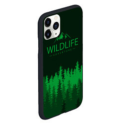 Чехол iPhone 11 Pro матовый Wildlife Adventure, цвет: 3D-черный — фото 2