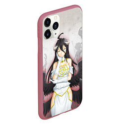 Чехол iPhone 11 Pro матовый Overlord Albedo, цвет: 3D-малиновый — фото 2