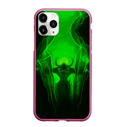 Чехол iPhone 11 Pro матовый Демон легиона, цвет: 3D-малиновый