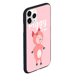 Чехол iPhone 11 Pro матовый Piggy Time, цвет: 3D-черный — фото 2