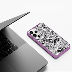 Чехол iPhone 11 Pro матовый Manga Ahegao, цвет: 3D-фиолетовый — фото 2