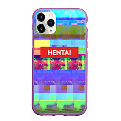 Чехол iPhone 11 Pro матовый Hentai TV, цвет: 3D-фиолетовый