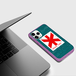 Чехол iPhone 11 Pro матовый Cyberpunk: Trauma Team, цвет: 3D-фиолетовый — фото 2