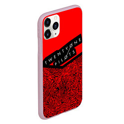 Чехол iPhone 11 Pro матовый 21 Pilots: Red Pattern, цвет: 3D-розовый — фото 2