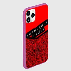 Чехол iPhone 11 Pro матовый 21 Pilots: Red Pattern, цвет: 3D-фиолетовый — фото 2