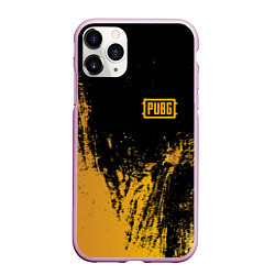 Чехол iPhone 11 Pro матовый PUBG: Yellow Colour, цвет: 3D-розовый