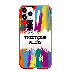 Чехол iPhone 11 Pro матовый 21 Pilots: Colors, цвет: 3D-красный