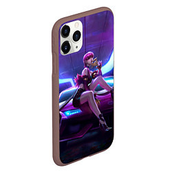 Чехол iPhone 11 Pro матовый Evelynn, цвет: 3D-коричневый — фото 2