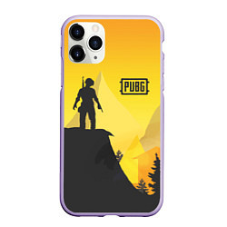 Чехол iPhone 11 Pro матовый PUBG: Sunrise, цвет: 3D-светло-сиреневый