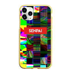 Чехол iPhone 11 Pro матовый SENPAI TV, цвет: 3D-желтый