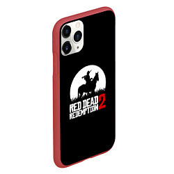 Чехол iPhone 11 Pro матовый RDR 2: Moonlight, цвет: 3D-красный — фото 2