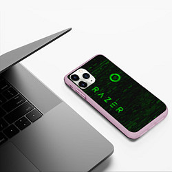 Чехол iPhone 11 Pro матовый RAZER, цвет: 3D-розовый — фото 2