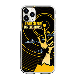 Чехол iPhone 11 Pro матовый Imagine Dragons: Vinyl, цвет: 3D-белый