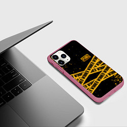 Чехол iPhone 11 Pro матовый PUBG: Only Winner, цвет: 3D-малиновый — фото 2