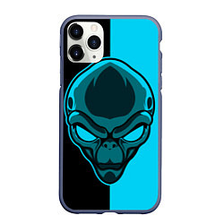 Чехол iPhone 11 Pro матовый Space Alien, цвет: 3D-серый