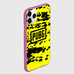 Чехол iPhone 11 Pro матовый PUBG: Yellow Stained, цвет: 3D-фиолетовый — фото 2