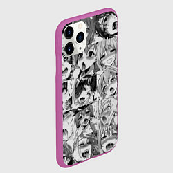 Чехол iPhone 11 Pro матовый Ahegao Babes, цвет: 3D-фиолетовый — фото 2