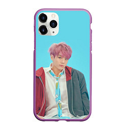 Чехол iPhone 11 Pro матовый BTS Jungkook, цвет: 3D-фиолетовый