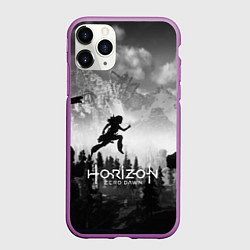 Чехол iPhone 11 Pro матовый Horizon Zero Dawn: Dark Runner, цвет: 3D-фиолетовый