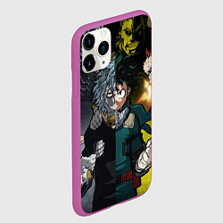 Чехол iPhone 11 Pro матовый Шигараки и Мидория, цвет: 3D-фиолетовый — фото 2