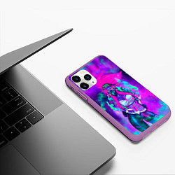Чехол iPhone 11 Pro матовый Akali KDA, цвет: 3D-фиолетовый — фото 2