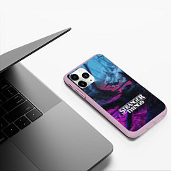 Чехол iPhone 11 Pro матовый Stranger Things: Wild Wood, цвет: 3D-розовый — фото 2