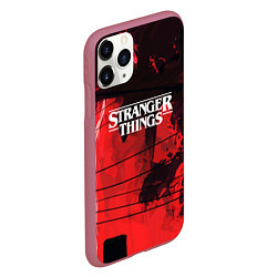 Чехол iPhone 11 Pro матовый Stranger Things: Red Dream, цвет: 3D-малиновый — фото 2