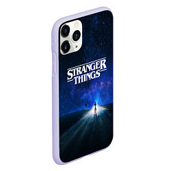 Чехол iPhone 11 Pro матовый Stranger Things: Road Light, цвет: 3D-светло-сиреневый — фото 2