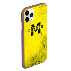 Чехол iPhone 11 Pro матовый Metro Exodus: Yellow Grunge, цвет: 3D-коричневый — фото 2