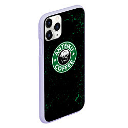 Чехол iPhone 11 Pro матовый Anteiku coffee sturbucks, цвет: 3D-светло-сиреневый — фото 2