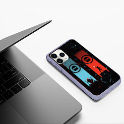 Чехол iPhone 11 Pro матовый Twenty One Pilots: Tear In My Heart, цвет: 3D-светло-сиреневый — фото 2