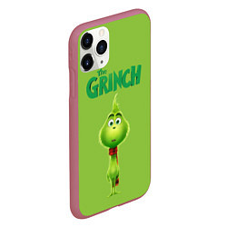 Чехол iPhone 11 Pro матовый The Grinch, цвет: 3D-малиновый — фото 2