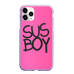 Чехол iPhone 11 Pro матовый Susboy, цвет: 3D-светло-сиреневый