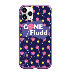 Чехол iPhone 11 Pro матовый GONE Fludd, цвет: 3D-фиолетовый