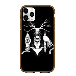 Чехол iPhone 11 Pro матовый Ghostemane, цвет: 3D-коричневый