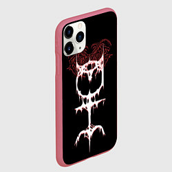 Чехол iPhone 11 Pro матовый Ghostemane sign, цвет: 3D-малиновый — фото 2