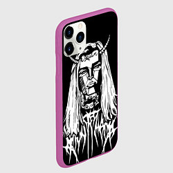 Чехол iPhone 11 Pro матовый Ghostemane: Devil, цвет: 3D-фиолетовый — фото 2
