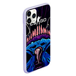 Чехол iPhone 11 Pro матовый CS:GO Hyper Beast Skin, цвет: 3D-светло-сиреневый — фото 2